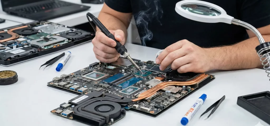 motherboard-repair5 תיקון לוח אם - ברמת הרכיב